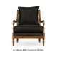 Biedermeier Medium Mahogany Lounge Chair