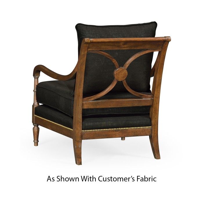 Biedermeier Medium Mahogany Lounge Chair