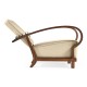 Moderne High Lustre Santos Rosewood Arm Chair