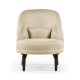 Napoleon III Black Slipper Chair