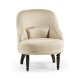 Napoleon III Black Slipper Chair