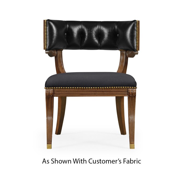 Klismos French Walnut Dining Chair