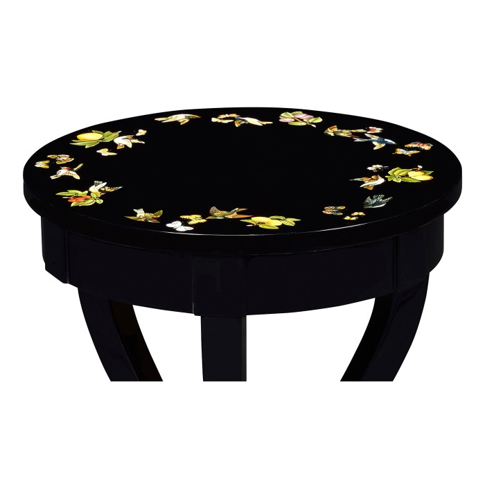 Biedermeier Black Cigarette Table