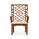Imperial Mahogany Lattice Back Wing Chair