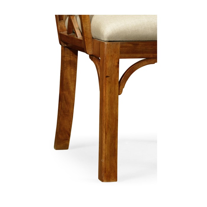 Imperial Mahogany Lattice Back Wing Chair
