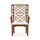 Imperial Mahogany Lattice Back Wing Chair
