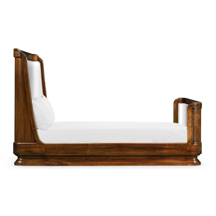 Moderne High Lustre Santos Rosewood UK King Bed