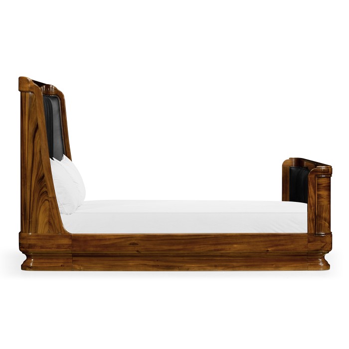 Moderne High Lustre Santos Rosewood UK King Bed