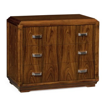 Moderne High Lustre Santos Rosewood Bedside Chest