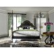 Black & Brass Urn Table Lamp