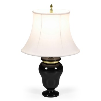 Black & Brass Urn Table Lamp