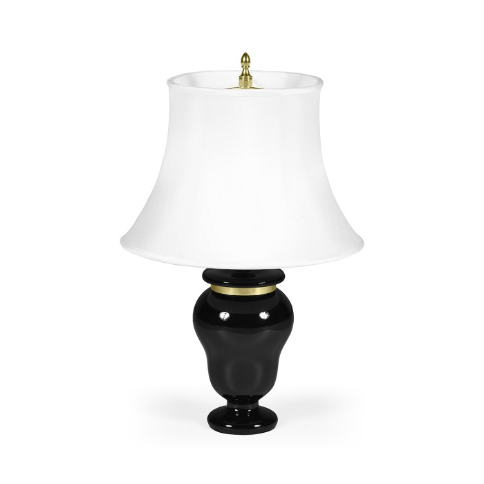 Black & Brass Urn Table Lamp