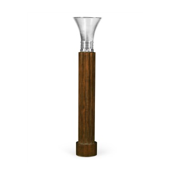 Trumpet Art Deco Walnut Torchere
