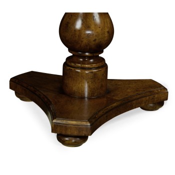 Biedermeier Walnut Pedestal End Table