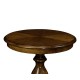 Biedermeier Walnut Pedestal End Table