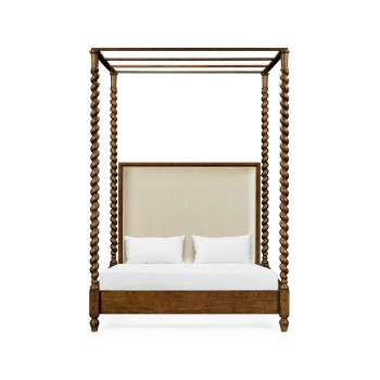 Four Poster Warm Chestnut UK King Daybed