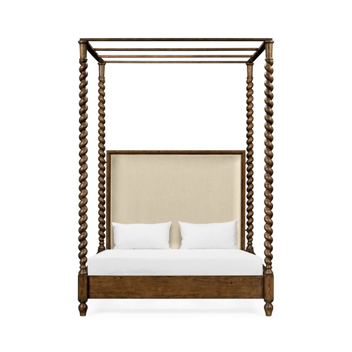 Four Poster Warm Chestnut UK Queen Daybed