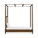 Four Poster Warm Chestnut UK Queen Daybed