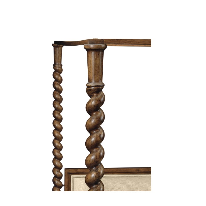 Four Poster Warm Chestnut UK Queen Daybed