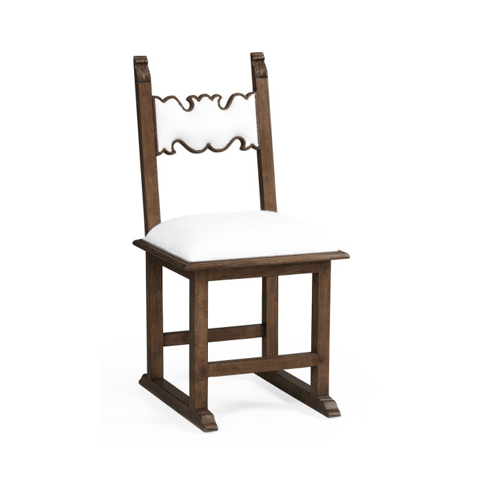 Acanthus Carved Warm Chestnut Side Chair