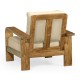 Moderne Medium Brown Elm Lounge Chair