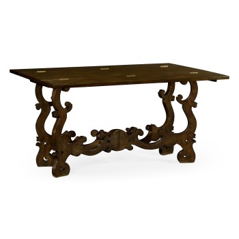 Rectangular Spanish Rich Chestnut Hunt Table 60
