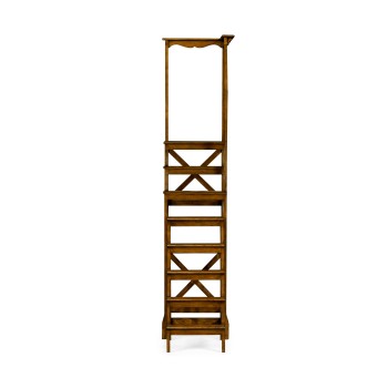 Decorative Warm Chestnut Library Stairs
