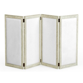 Light Grey Oak Screen, Upholstered in COM by Distributor