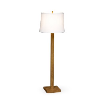 Brushed Golden Oak Floor Lamp