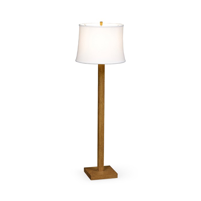 Brushed Golden Oak Floor Lamp