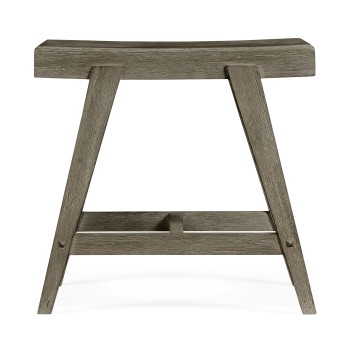 Small Rectangular Grey Stool