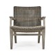 Hampton Grey & Rattan Lounge Chair