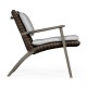 Hampton Grey & Rattan Lounge Chair