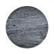 Round Geometric Dome Brass Breakfast Table with A Grey Marble Top 36