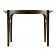 Low Round Solid Brass Coffee Table with a Grey Marble Top