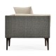 Dark Grey Rattan Corner Sofa Sectional 36