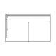 Walnut & Dark Grey Rattan Right Two-Seat Sofa Sectional 57