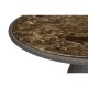 Round Dark Grey Rattan Dining Table with A Dark Marble Top 43