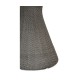 Round Dark Grey Rattan Dining Table with A Dark Marble Top 43