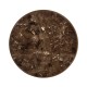 Round Tan Rattan Dining Table with A Dark Marble Top 43