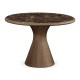 Round Tan Rattan Dining Table with A Dark Marble Top 43