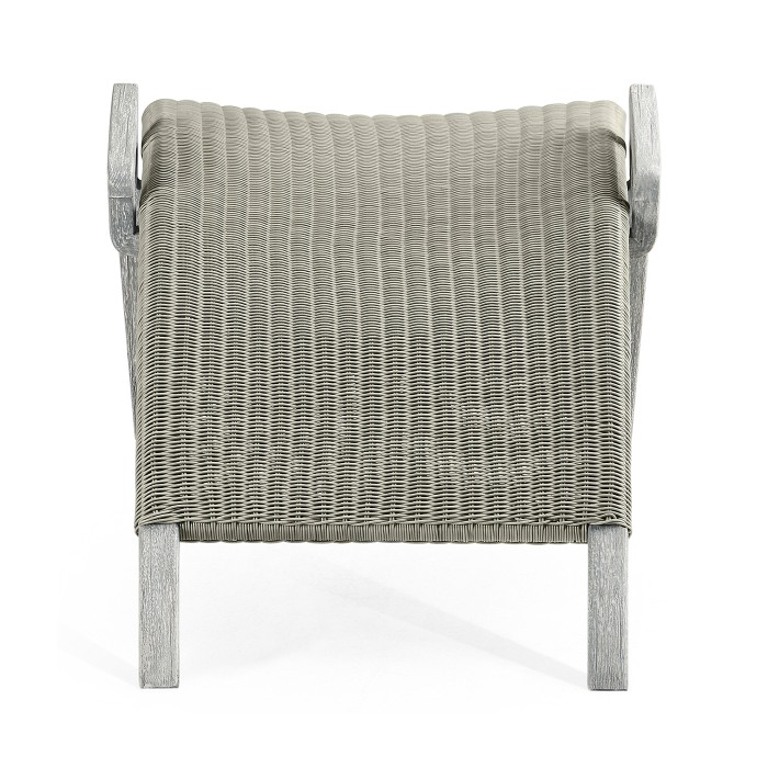 Foot Rest Only - Connects with Cloudy Grey & Rattan Lounge Chair 550008-PLG
