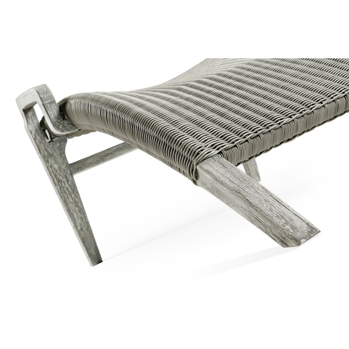 Foot Rest Only - Connects with Cloudy Grey & Rattan Lounge Chair 550008-PLG