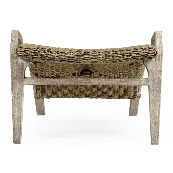 Foot Rest Only - Connects with Navajo Sand & Rattan Lounge Chair 550008-PNS