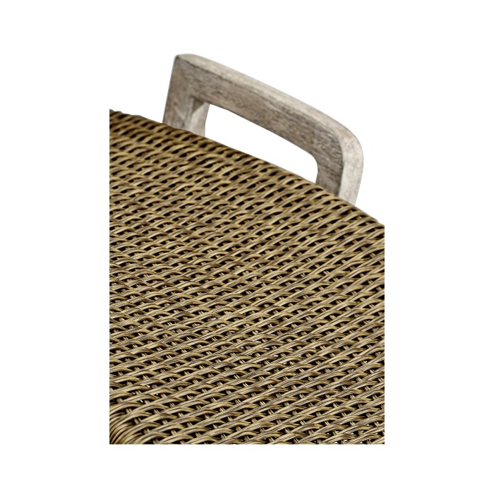 Foot Rest Only - Connects with Navajo Sand & Rattan Lounge Chair 550008-PNS