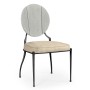 Circle Back Cloudy Grey & Iron Dining Side Chair