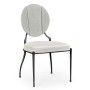 Circle Back Cloudy Grey & Iron Dining Side Chair