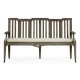Grey Garden Bench with Cushion & Pillows