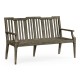 Grey Garden Bench with Cushion & Pillows