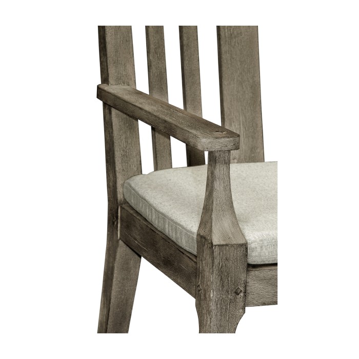 Grey Garden Bench with Cushion & Pillows